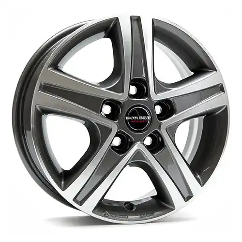 BORBET DESIGN CWD mistral anthrazit poliert 6.0Jx16 5x130 ET68