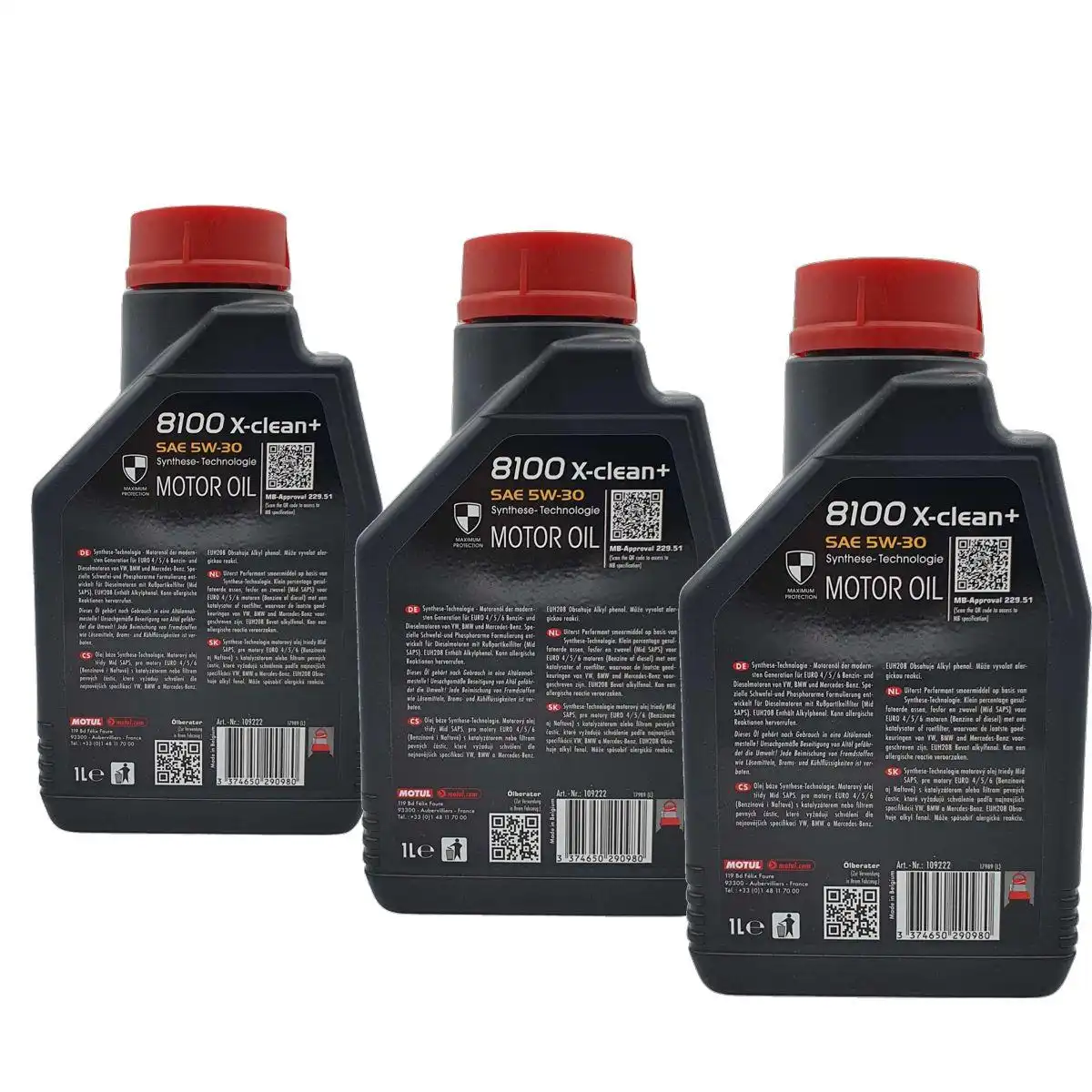 Motul 8100 X-clean+ 5W-30 3x1 Liter