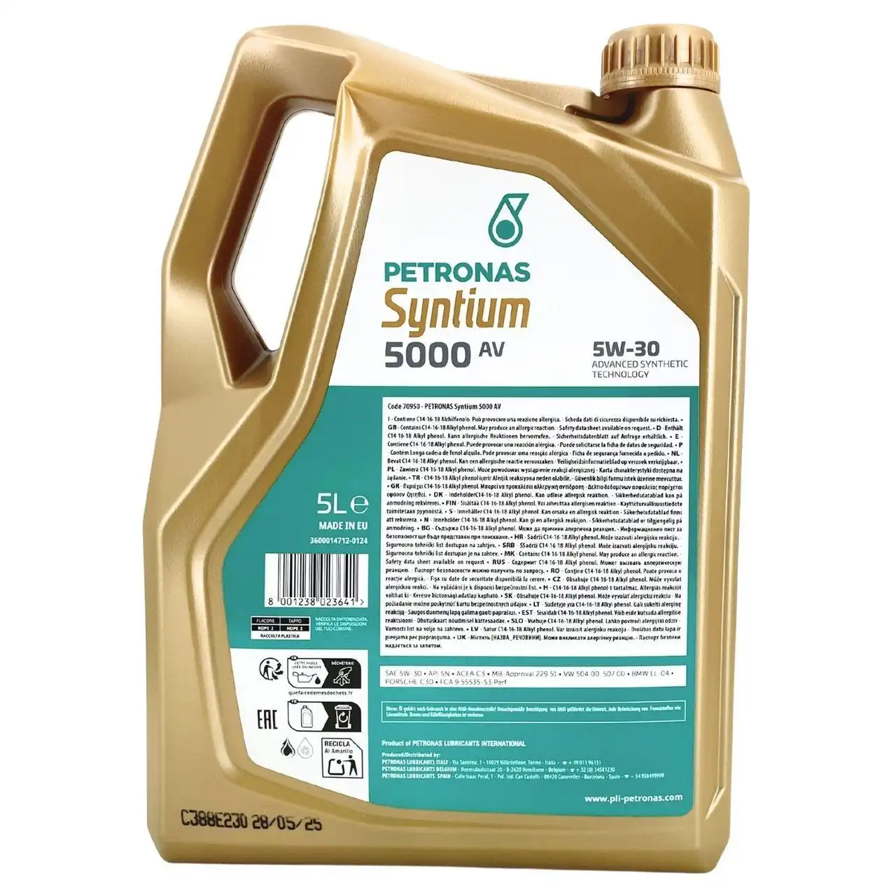 Petronas Syntium 5000 AV 5W-30 SN 5 Liter