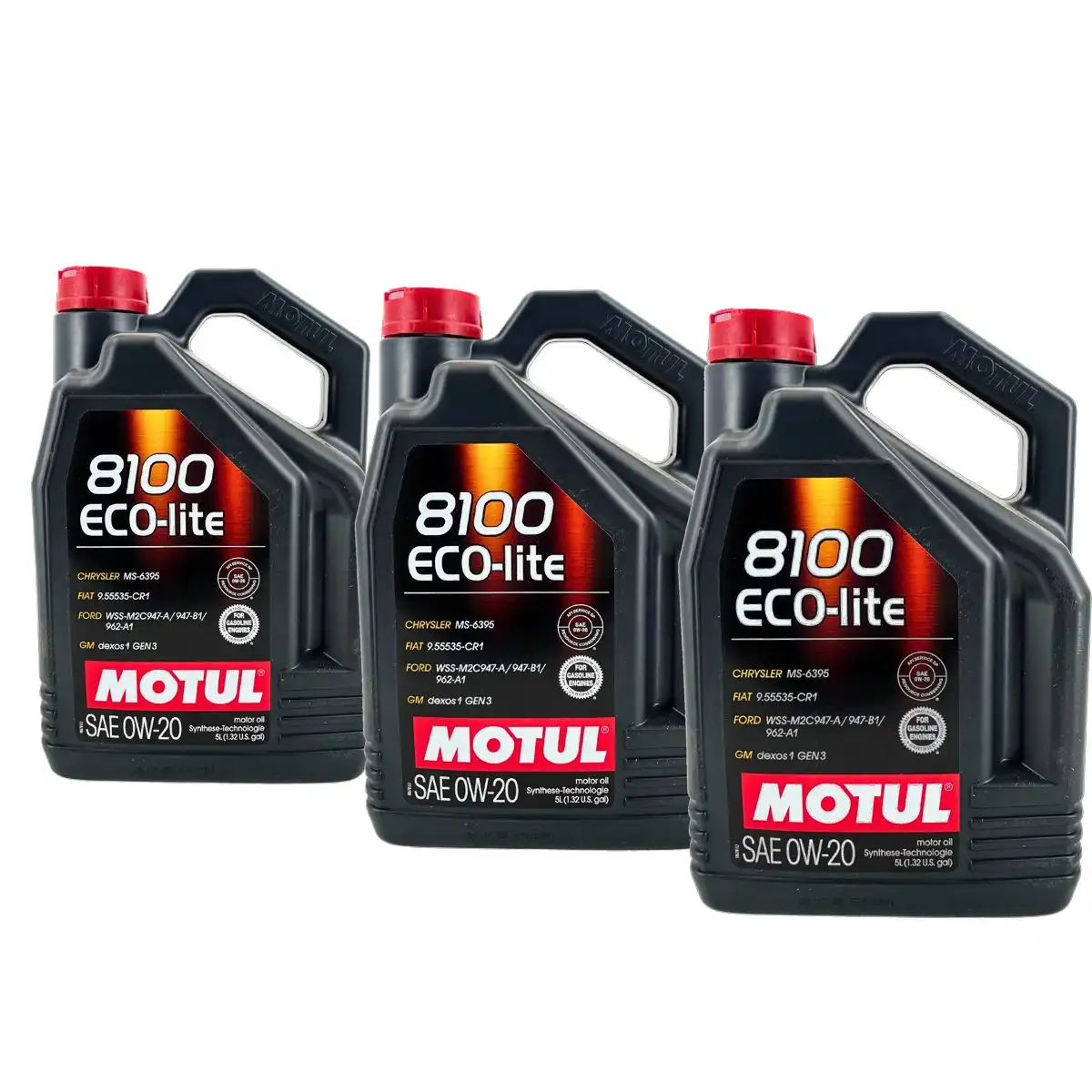 Motul 8100 Eco-Lite 0W-20 3x5 Liter