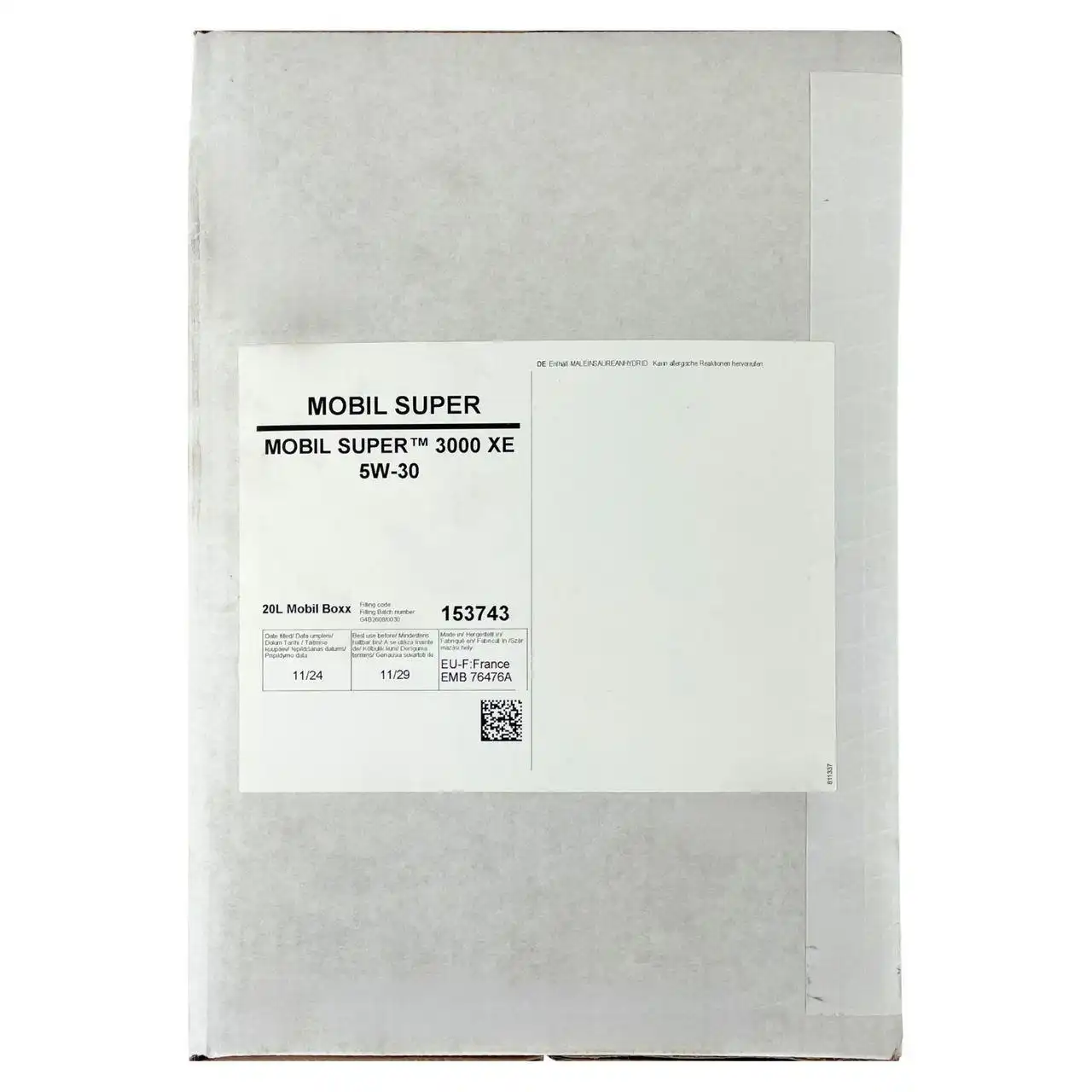 Mobil Super 3000 XE 5W-30 20 Liter BAG-IN Box