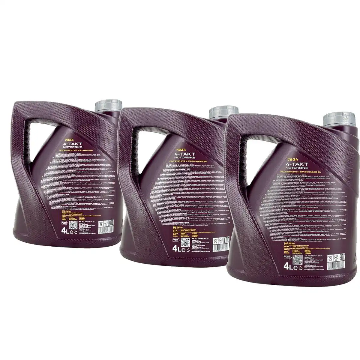 Mannol 4-Takt Motorbike 5W-40 3x4 Liter