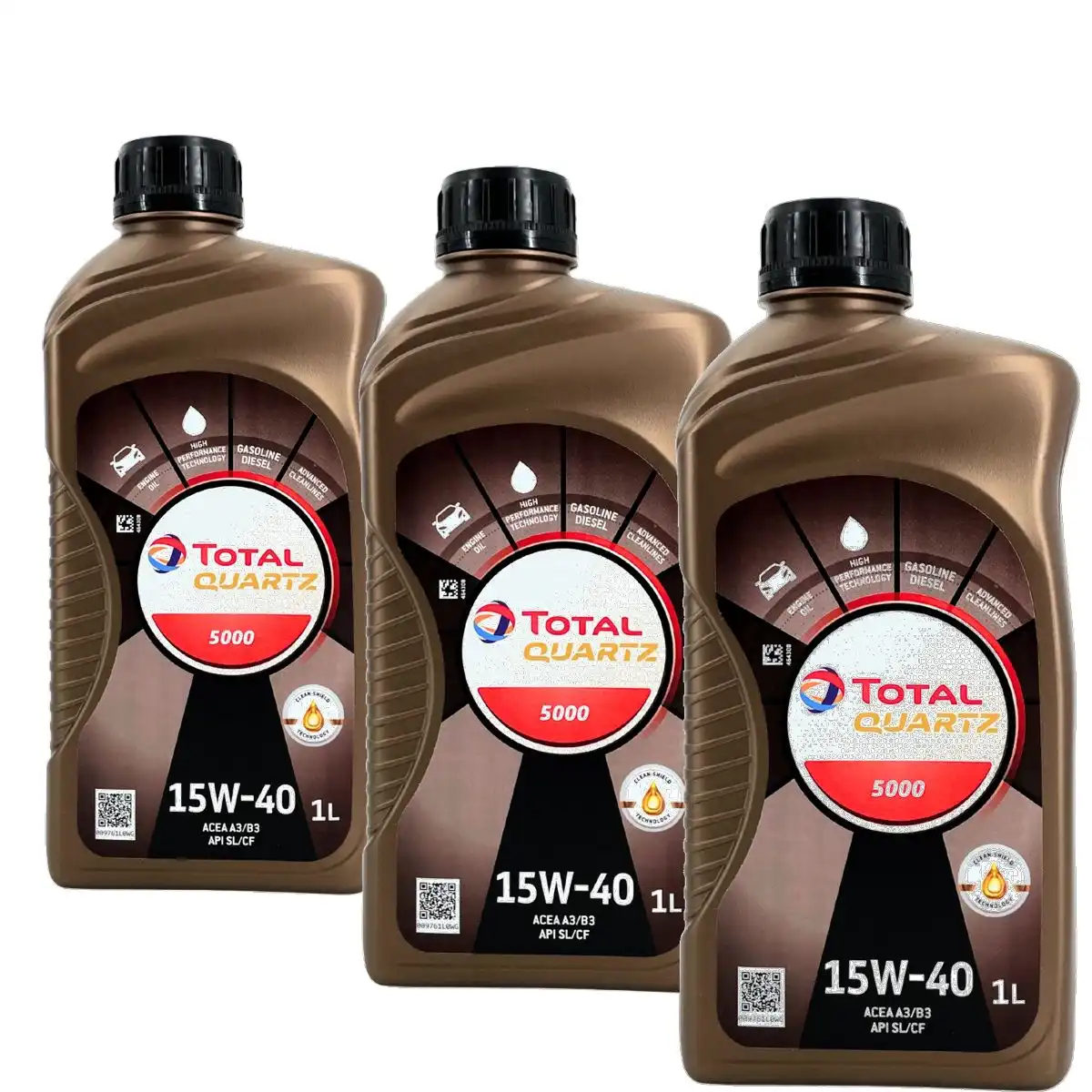 Total Quartz 5000 15W-40 3x1 Liter