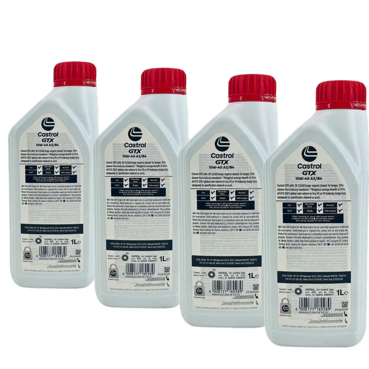 Castrol GTX 10W-40 A3/B4 4x1 Liter
