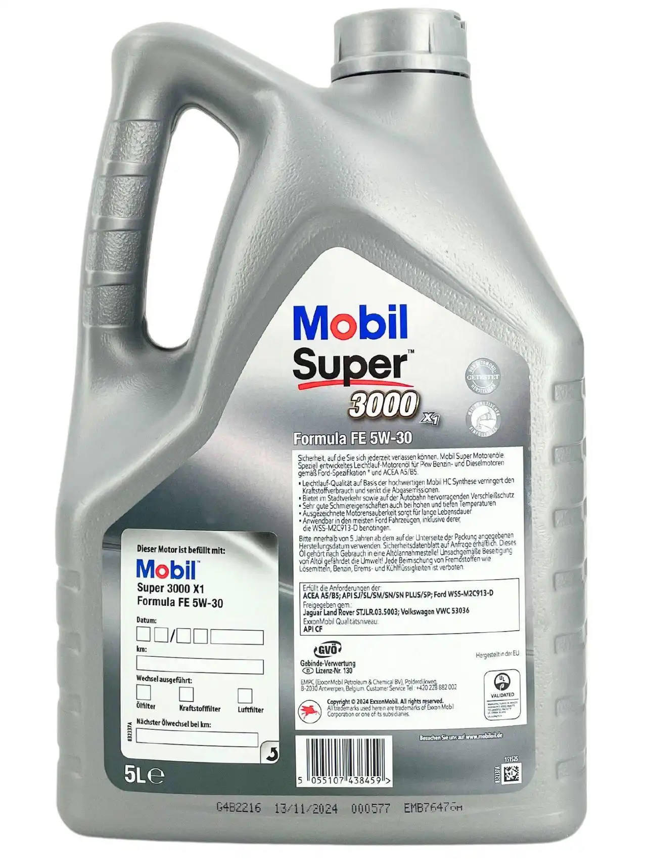 Mobil Super 3000 X1 Formula FE 5W-30 5 Liter