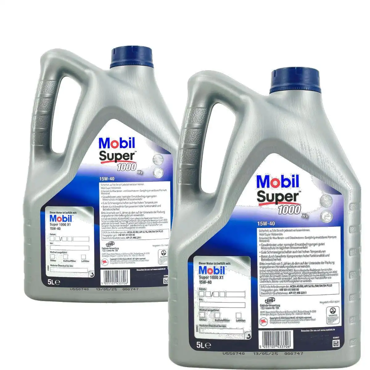 Mobil Super 1000 X1 15W-40 2x5 Liter