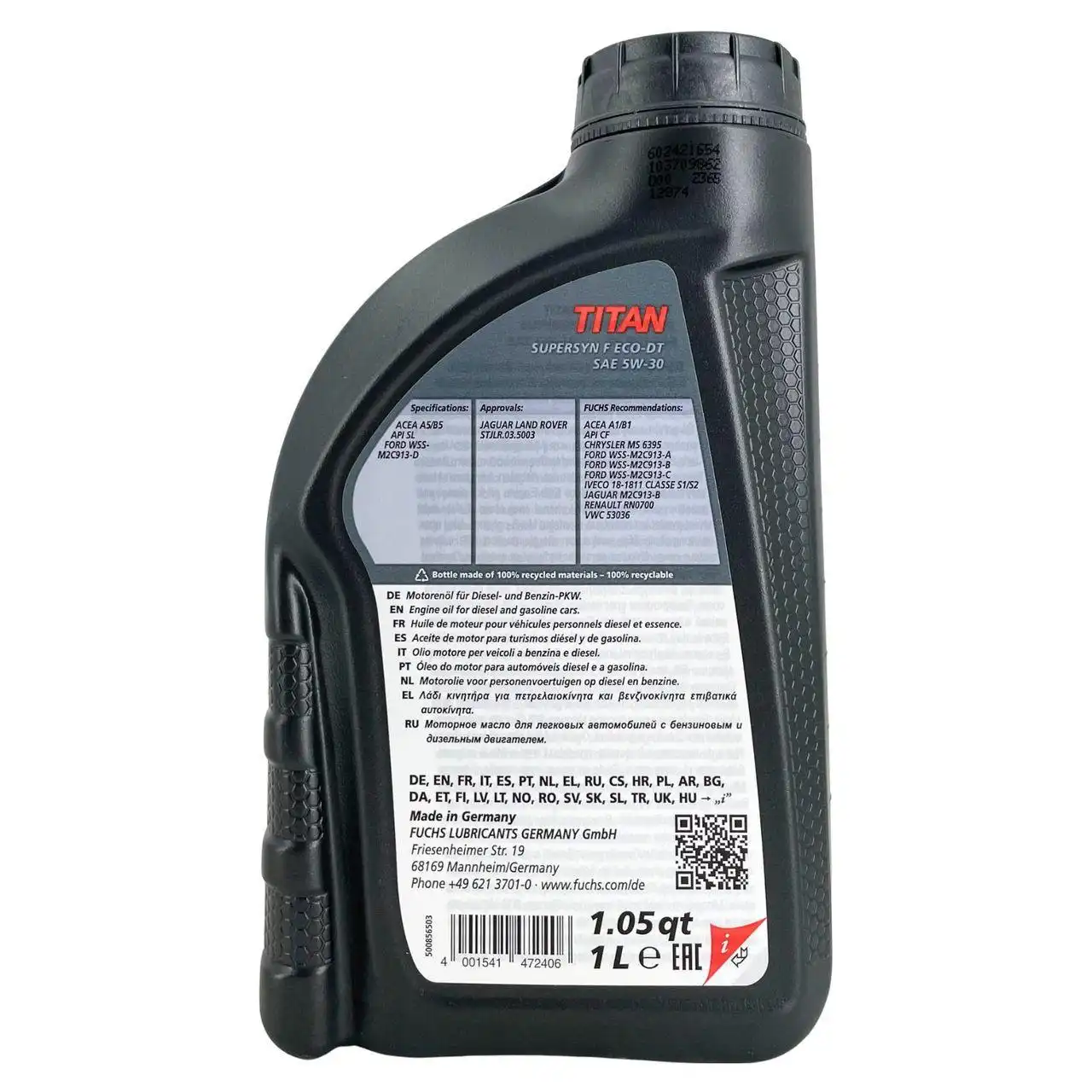 Fuchs Titan Supersyn F Eco-DT 5W-30 1 Liter