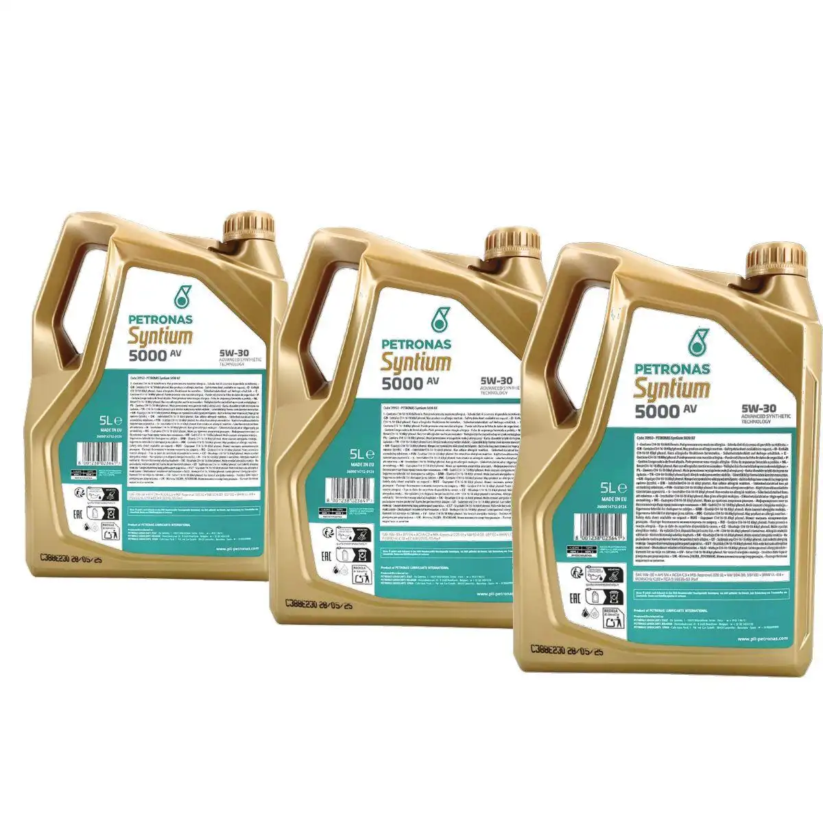 Petronas Syntium 5000 AV 5W-30 SN 3x5 Liter