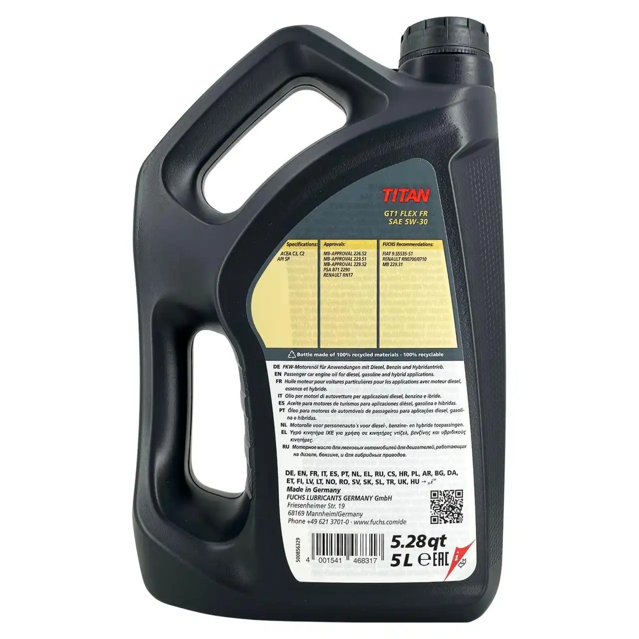 Fuchs Titan GT1 Flex FR 5W-30 5 Liter