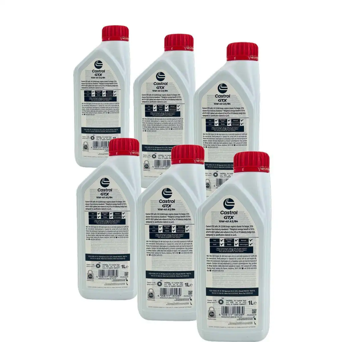 Castrol GTX 10W-40 A3/B4 6x1 Liter