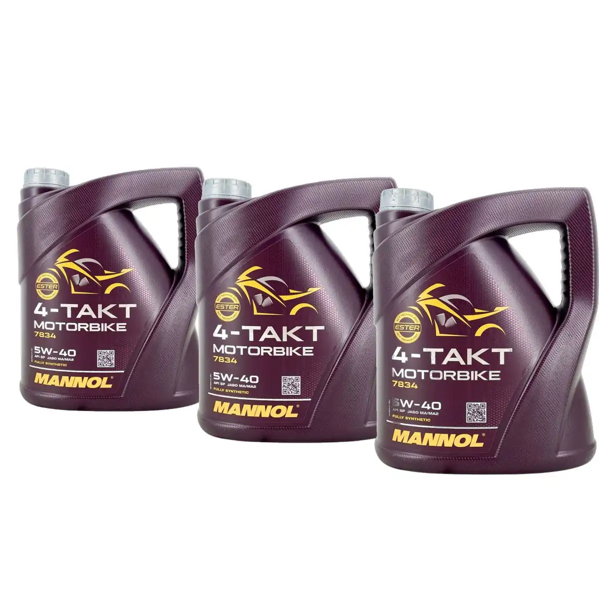 Mannol 4-Takt Motorbike 5W-40 3x4 Liter