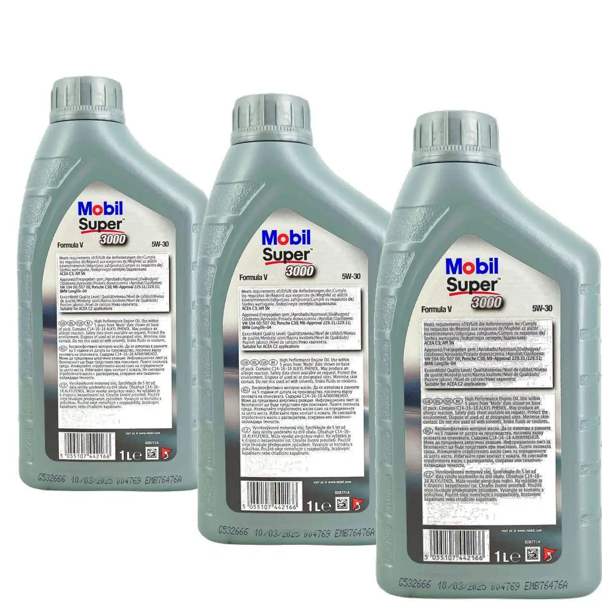 Mobil Super 3000 Formula V 5W-30 3x1 Liter