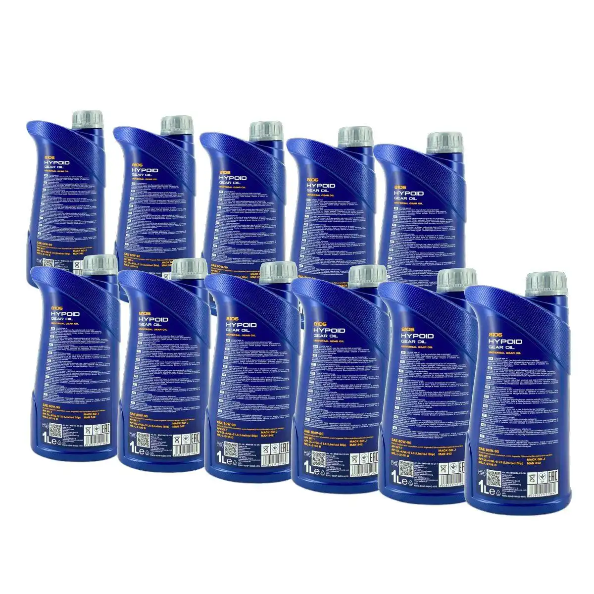 Mannol Hypoid Gear Oil Getriebeöl 80W-90 GL-4/GL-5 LS 11x1 Liter