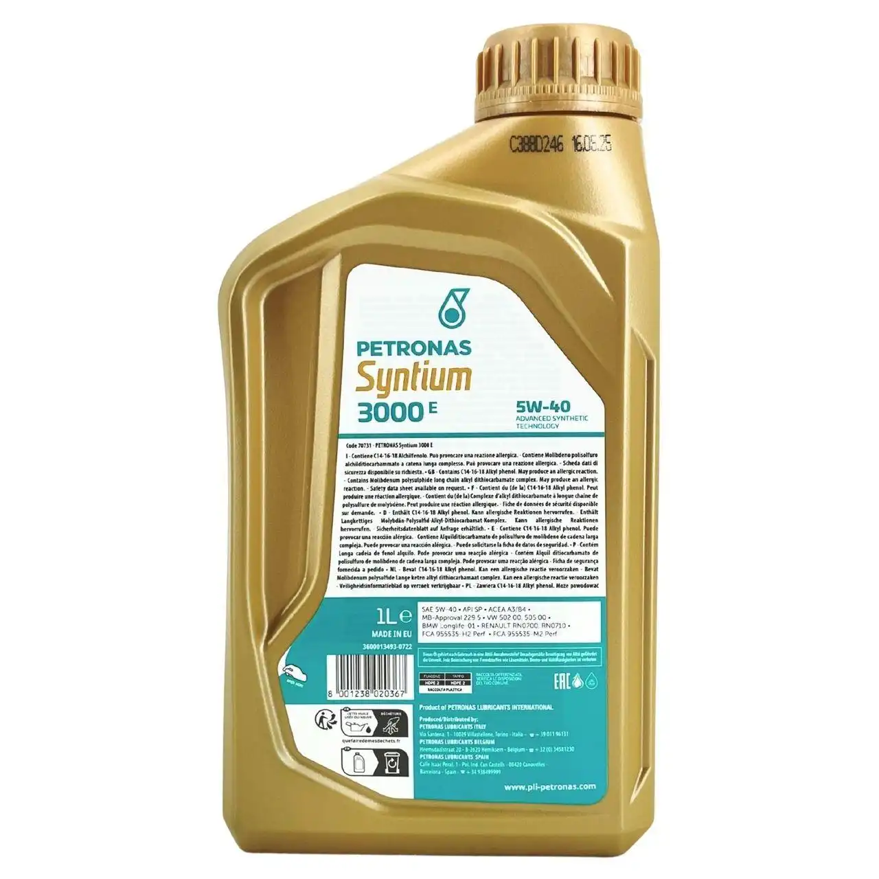 Petronas Syntium Prime E 5W-40 1 Liter