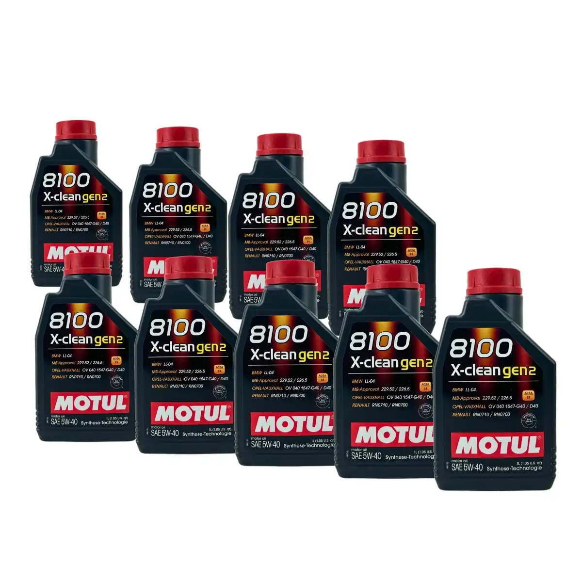 Motul 8100 X-clean GEN2 5W-40 9x1 Liter