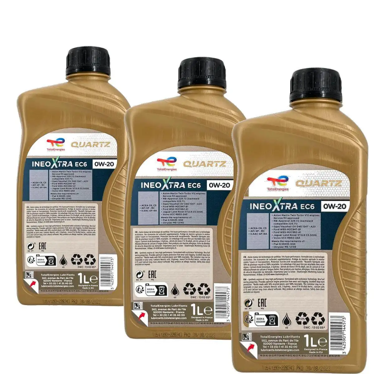 Total Quartz Ineo Xtra EC6 0W-20 3x1 Liter