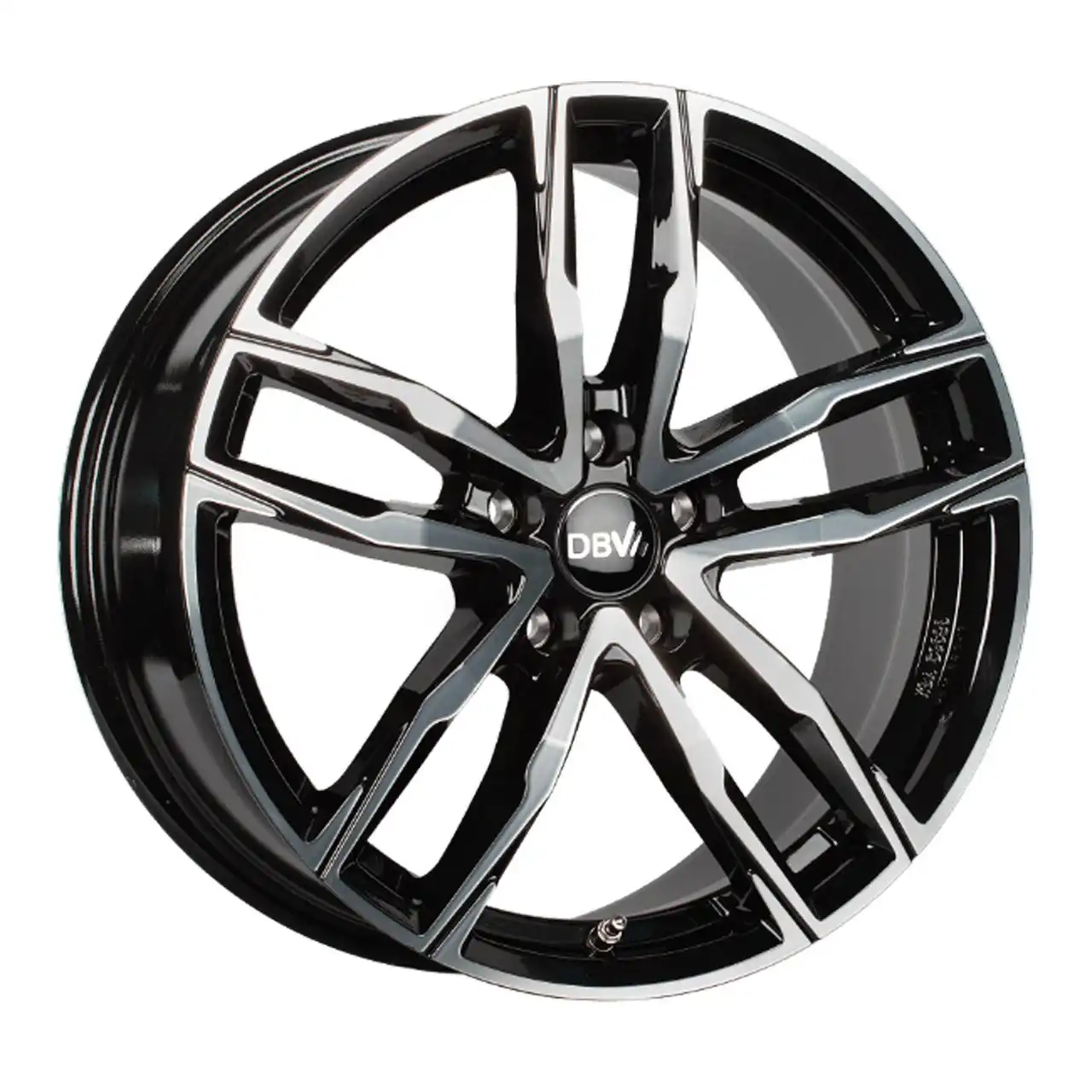 DBV VIENNA II schwarz glänzend frontpoliert 8.5Jx19 5x112 ET30