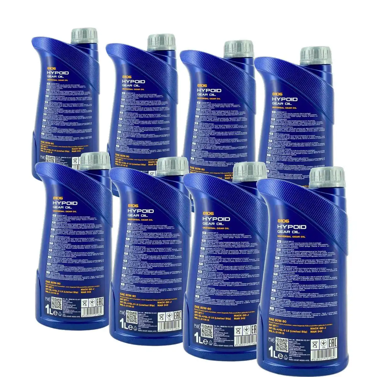 Mannol Hypoid Gear Oil Getriebeöl 80W-90 GL-4/GL-5 LS 8x1 Liter