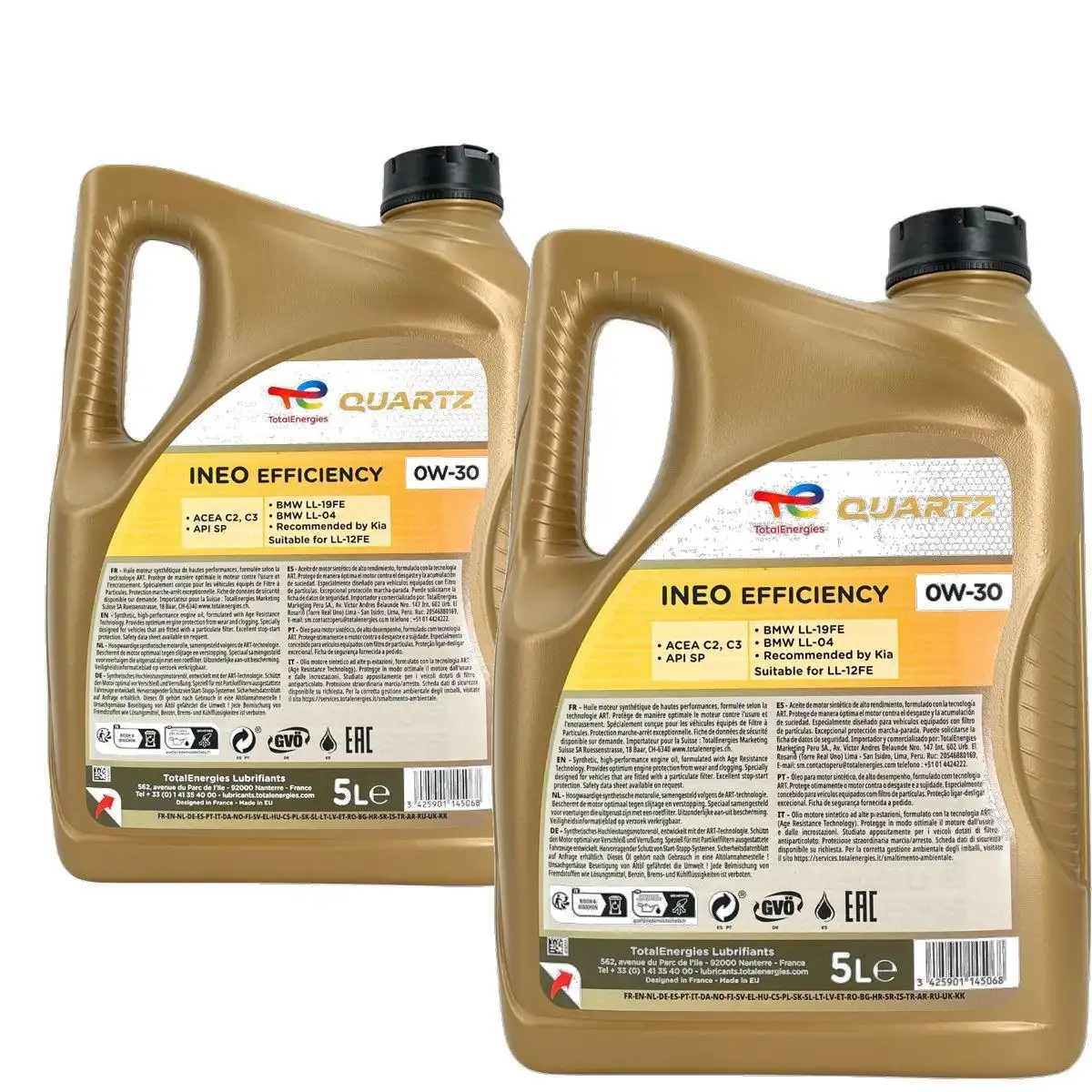 Total Quartz Ineo Efficiency 0W-30 2x5 Liter