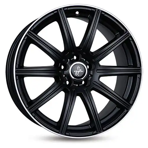 KESKIN WHEELS KT16 DYNAMIC matt black lip polish 8.0Jx18 5x112 ET45
