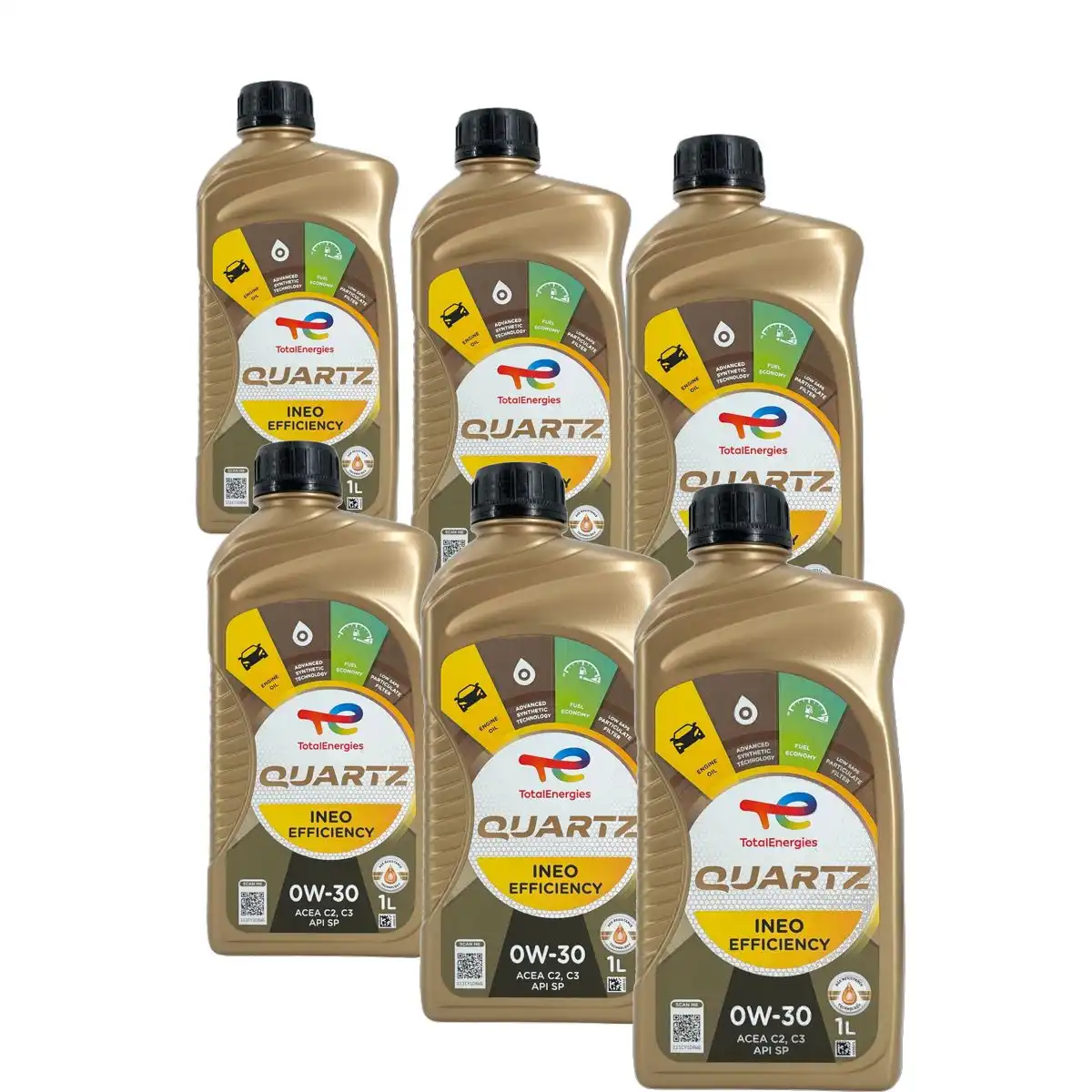 Total Quartz Ineo Efficiency 0W-30 6x1 Liter