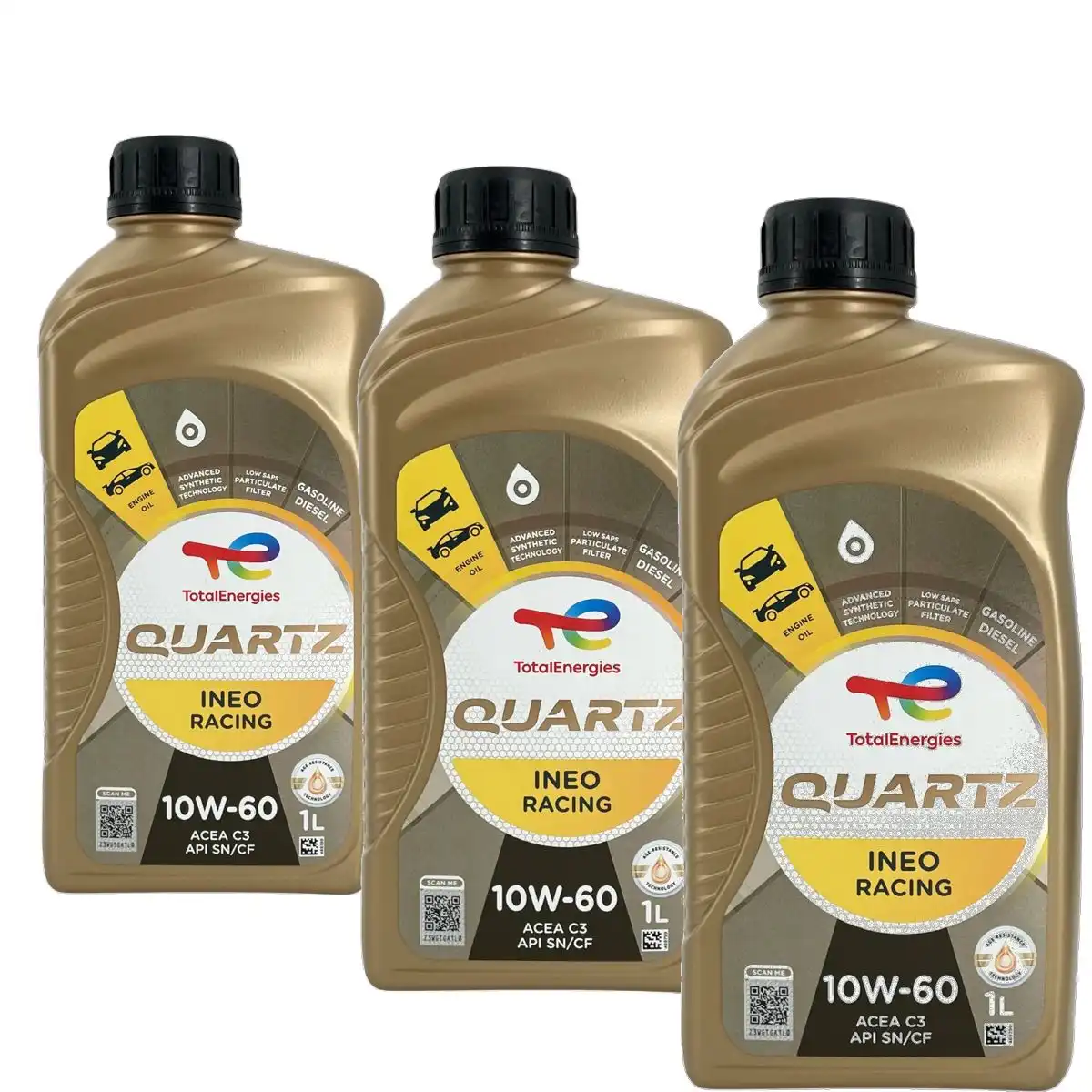 Total Quartz Ineo Racing 10W-60 3x1 Liter