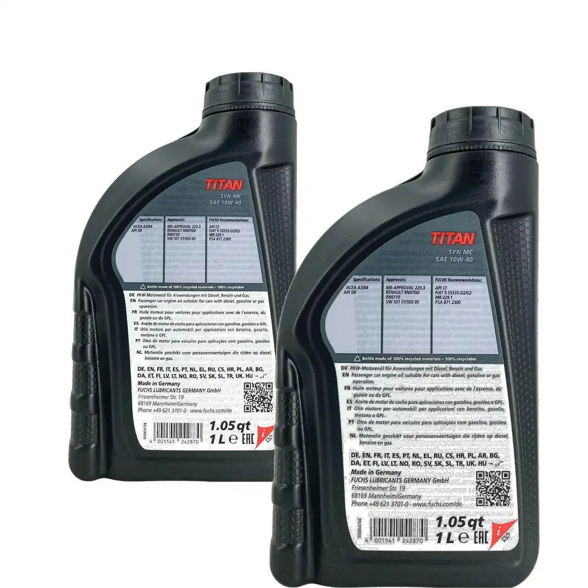 Fuchs Titan Syn MC 10W-40 2x1 Liter