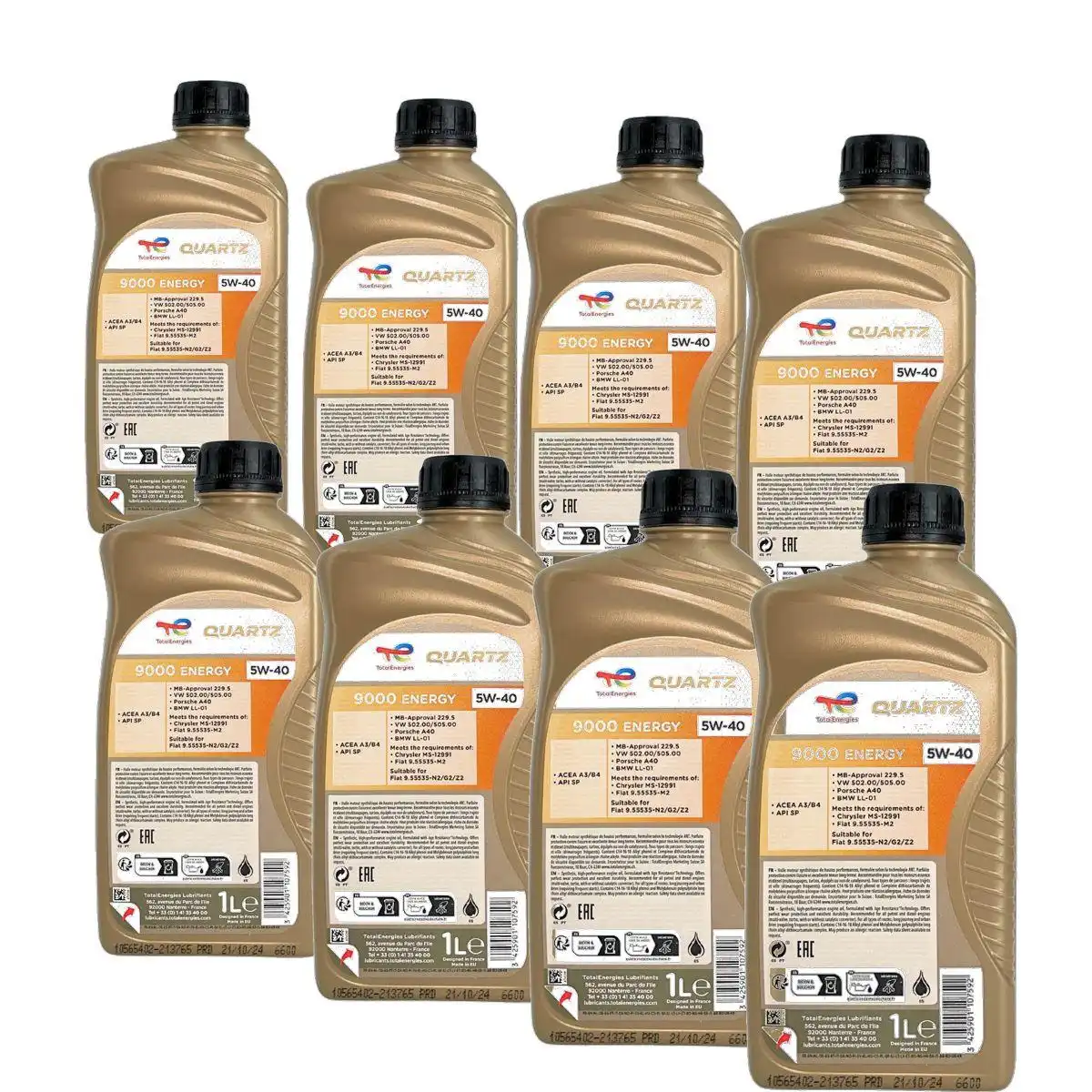 Total Quartz 9000 Energy 5W-40 8x1 Liter