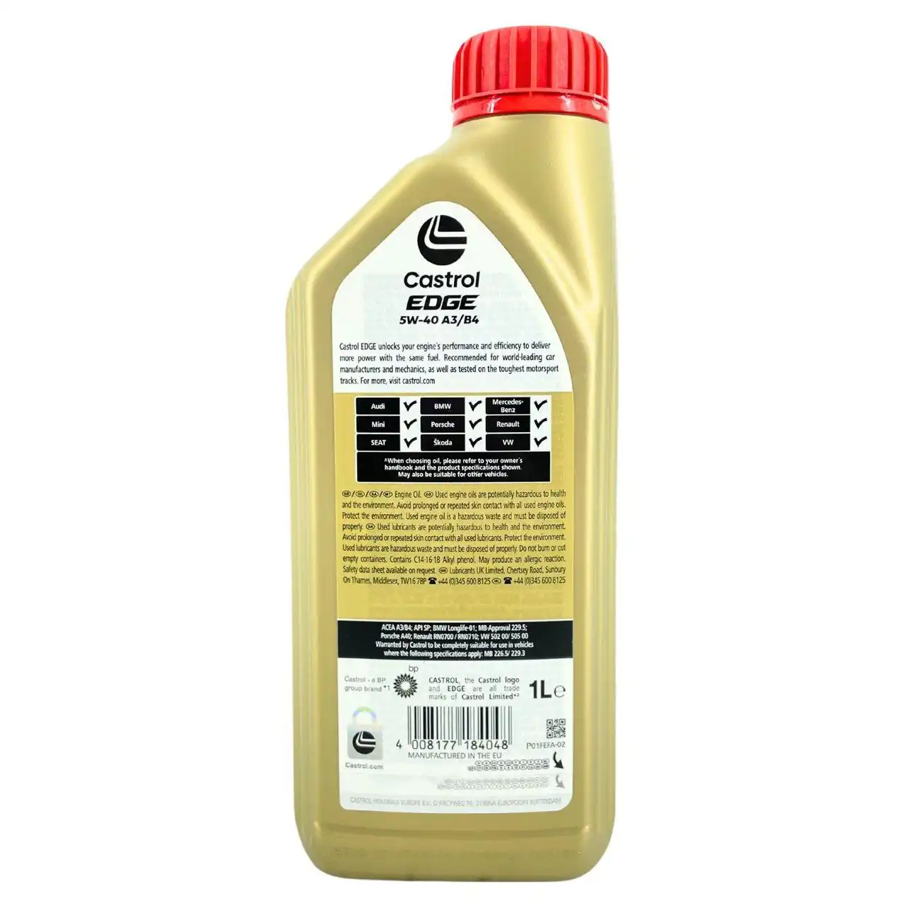 Castrol Edge 5W-40 A3/B4 11x1 Liter