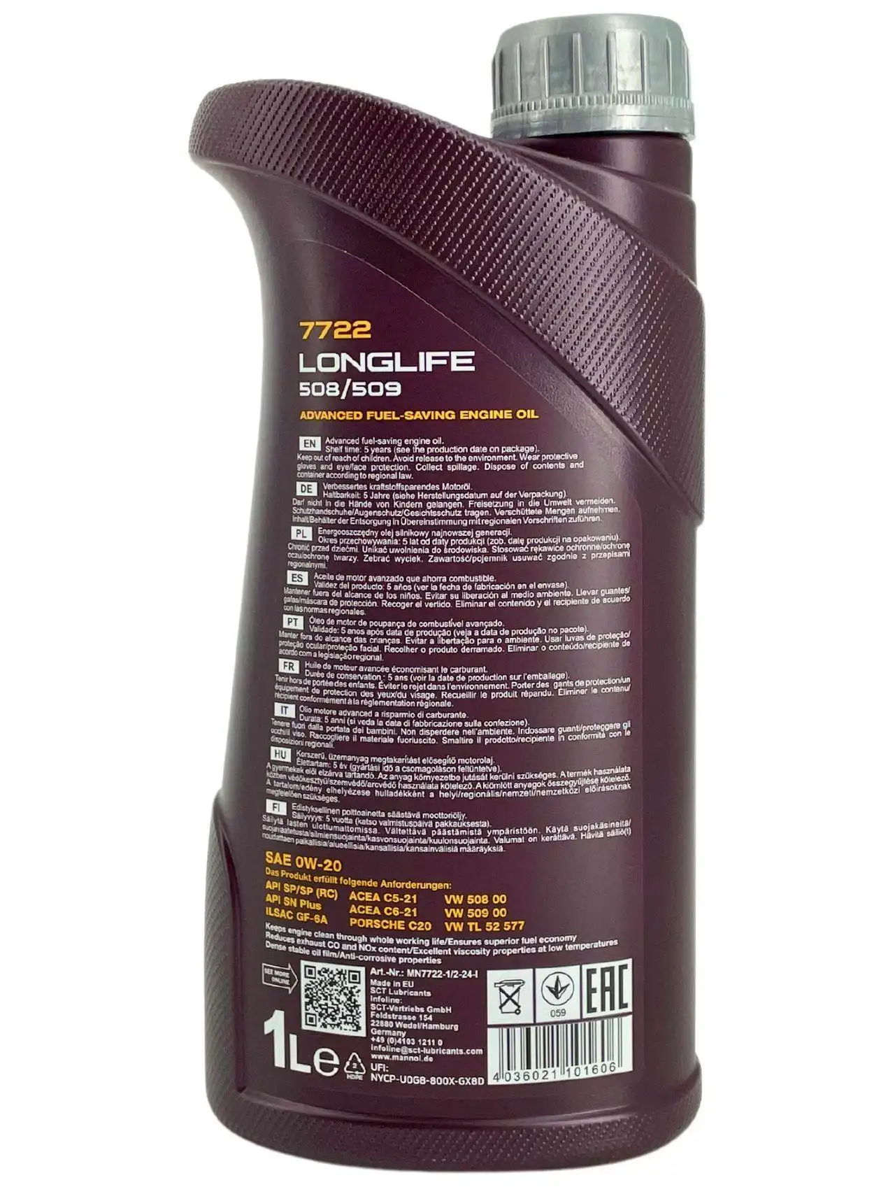 Mannol Longlife 508/509 0W-20 1 Liter
