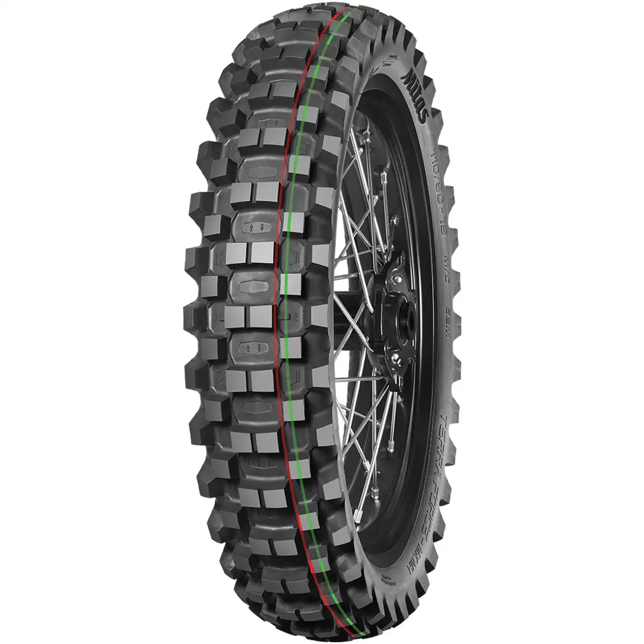 MITAS 90/100 - 12 M/C TT 46M TERRA FORCE-MX MH (RED-GREEN) (IND)