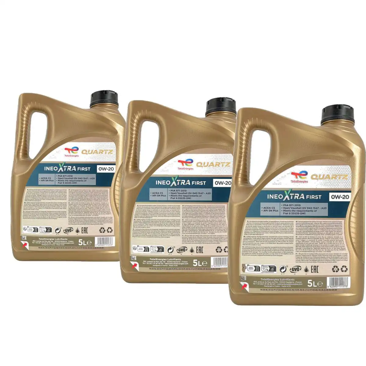 Total Quartz Ineo Xtra First 0W-20 3x5 Liter