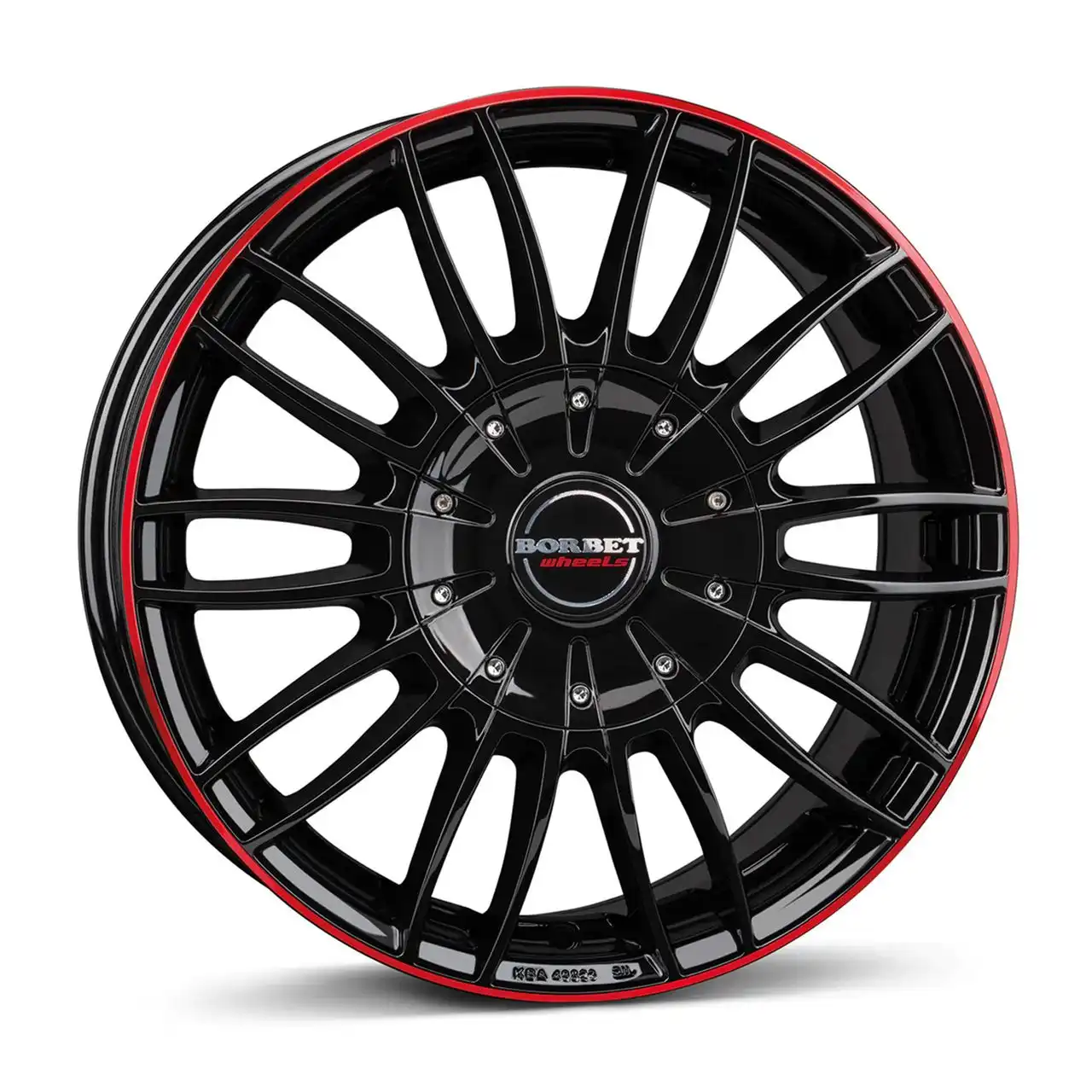 BORBET DESIGN CW3 black glossy red ring 7.5Jx18 6x120 ET45
