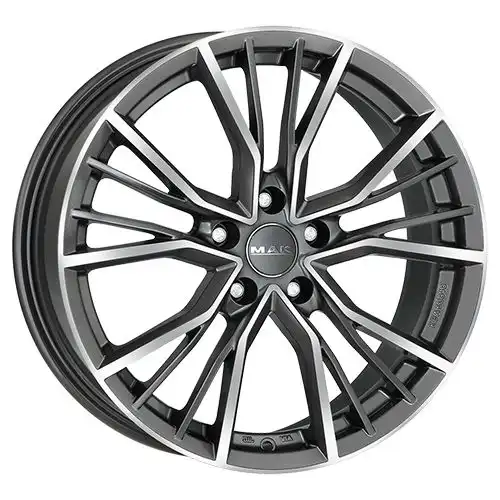 MAK UNION gun metal mirror face 7.0Jx17 5x100 ET48