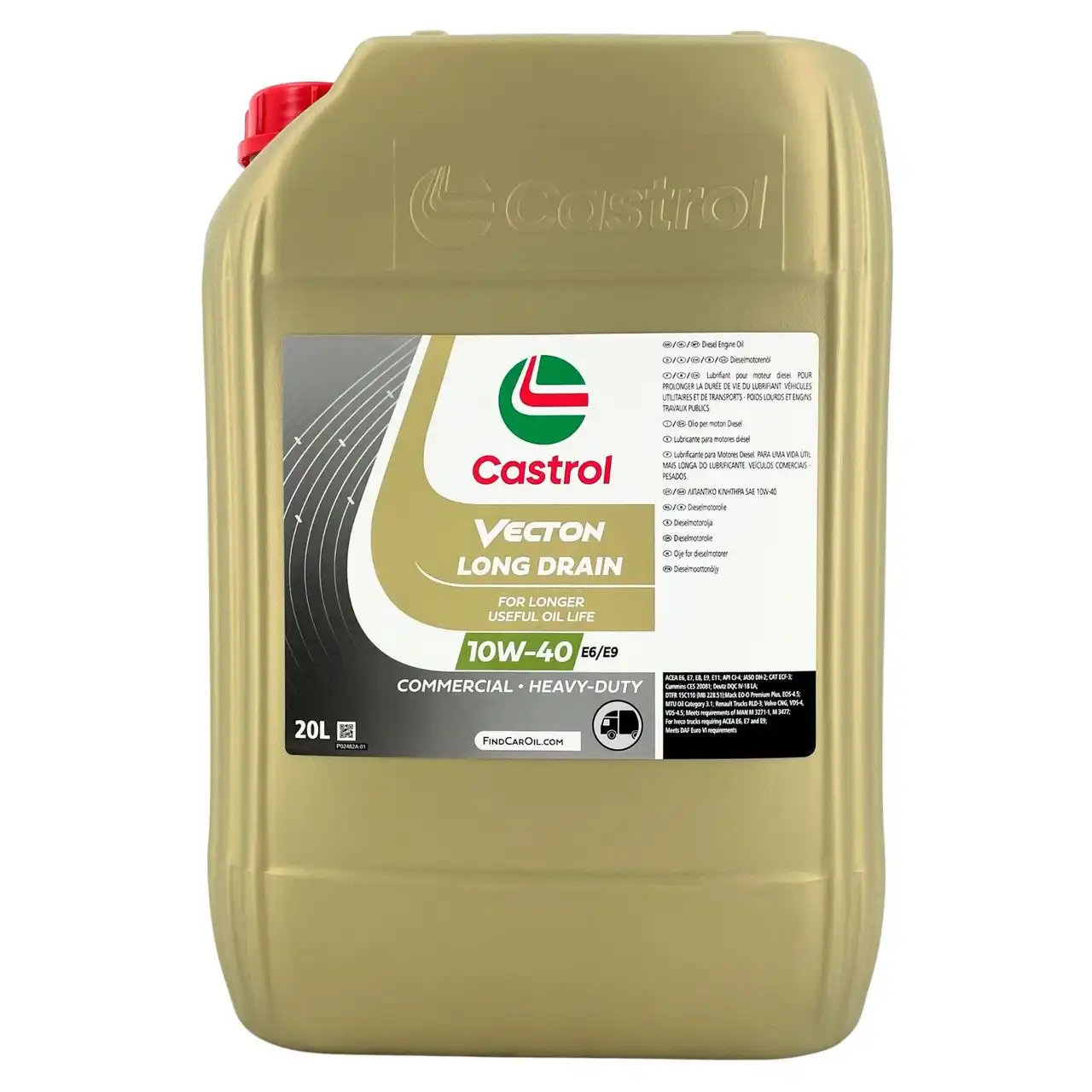 Castrol Vecton Long Drain 10W-40 E6/E9 20 Liter