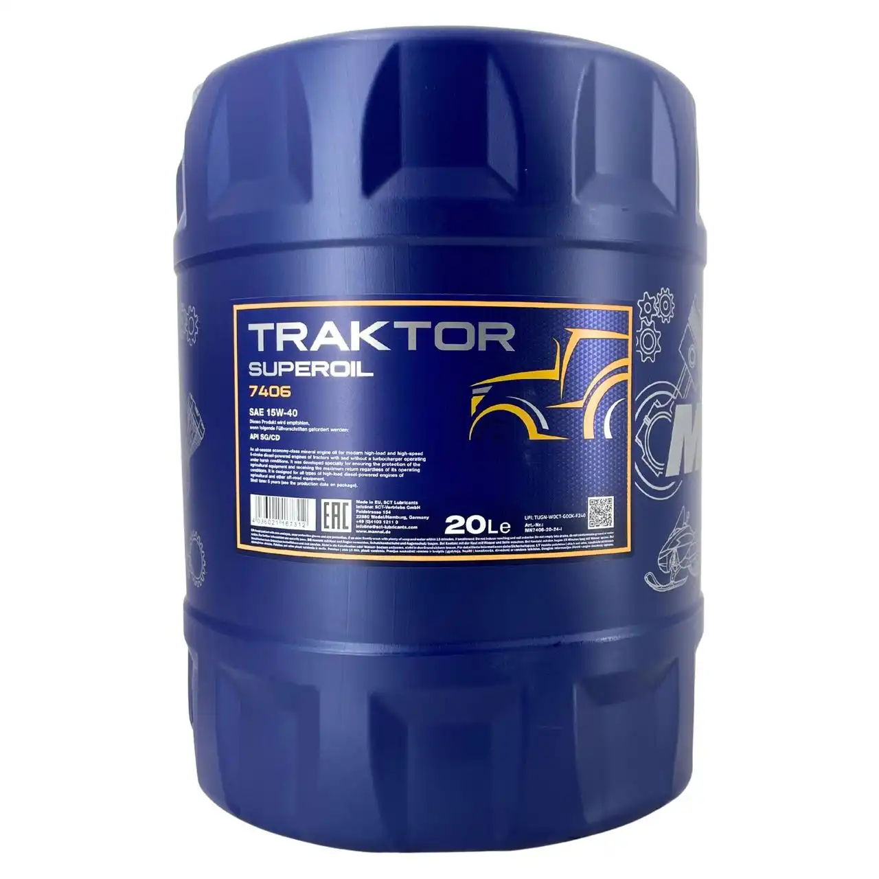 Mannol Traktor Superoil 15W-40 20 Liter