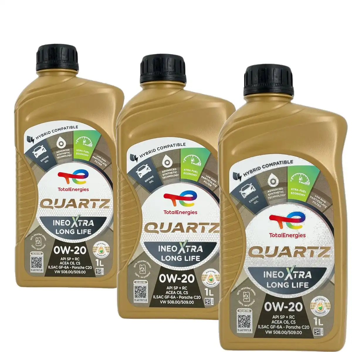 Total Quartz Ineo Xtra Longlife 0W-20 3x1 Liter