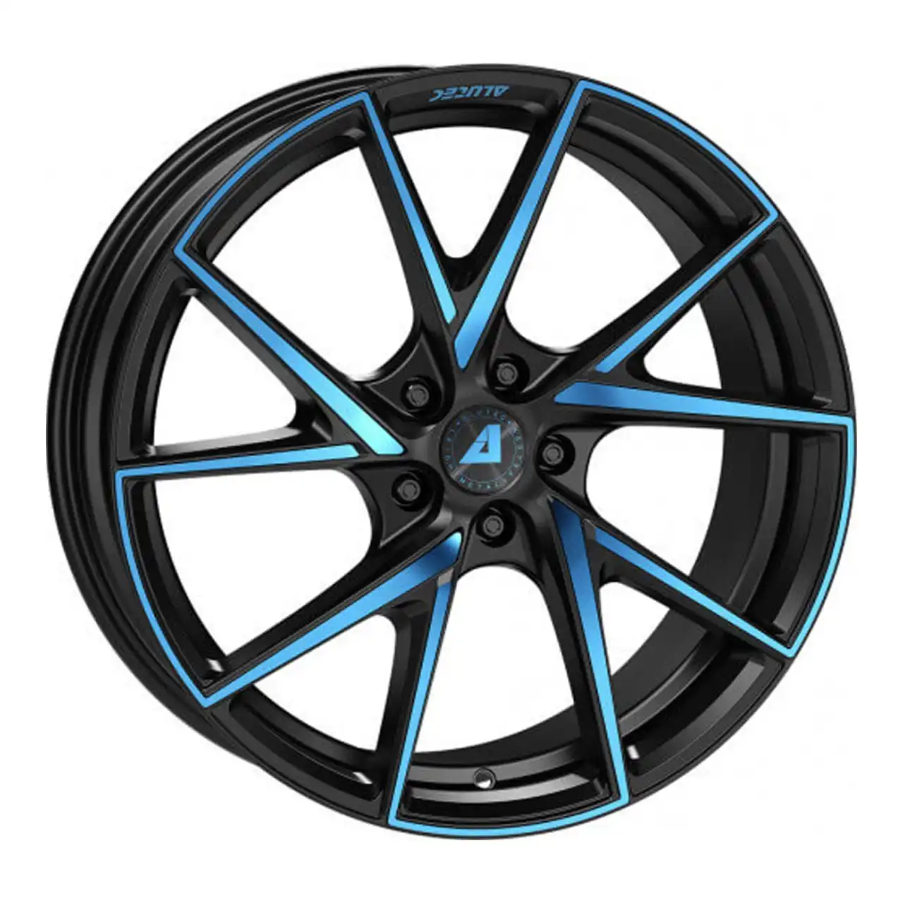 ALUTEC ADX.01 5-LOCH racing-black frontpoliert blue 8.5Jx20 5x112 ET45