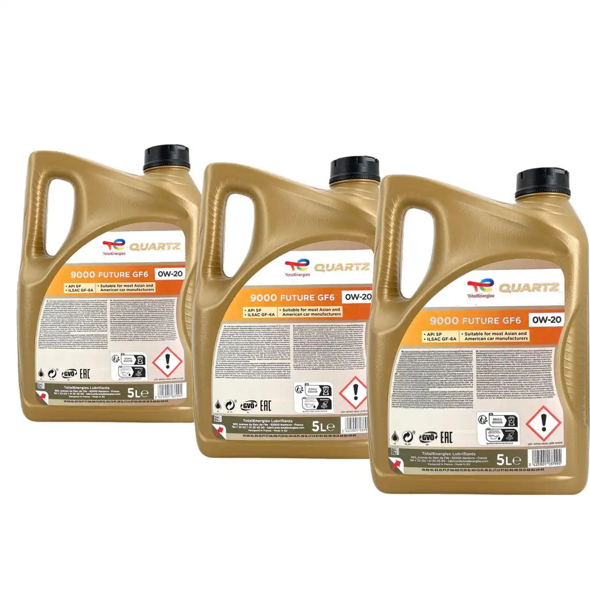 Total Quartz 9000 Future GF6 0W-20 3x5 Liter