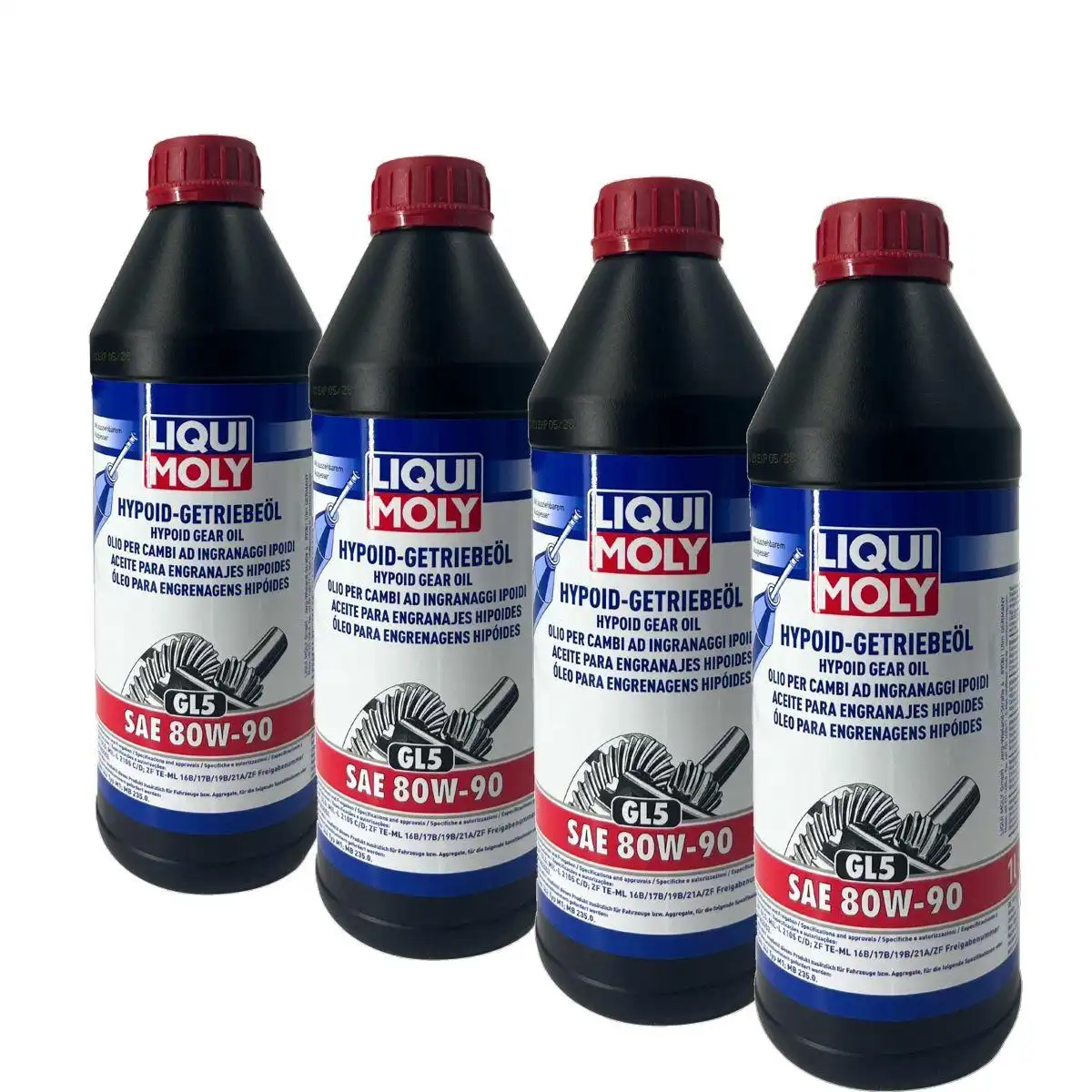 Liqui Moly Hypoid-Getriebeöl (GL5) SAE 80W-90 4x1 Liter