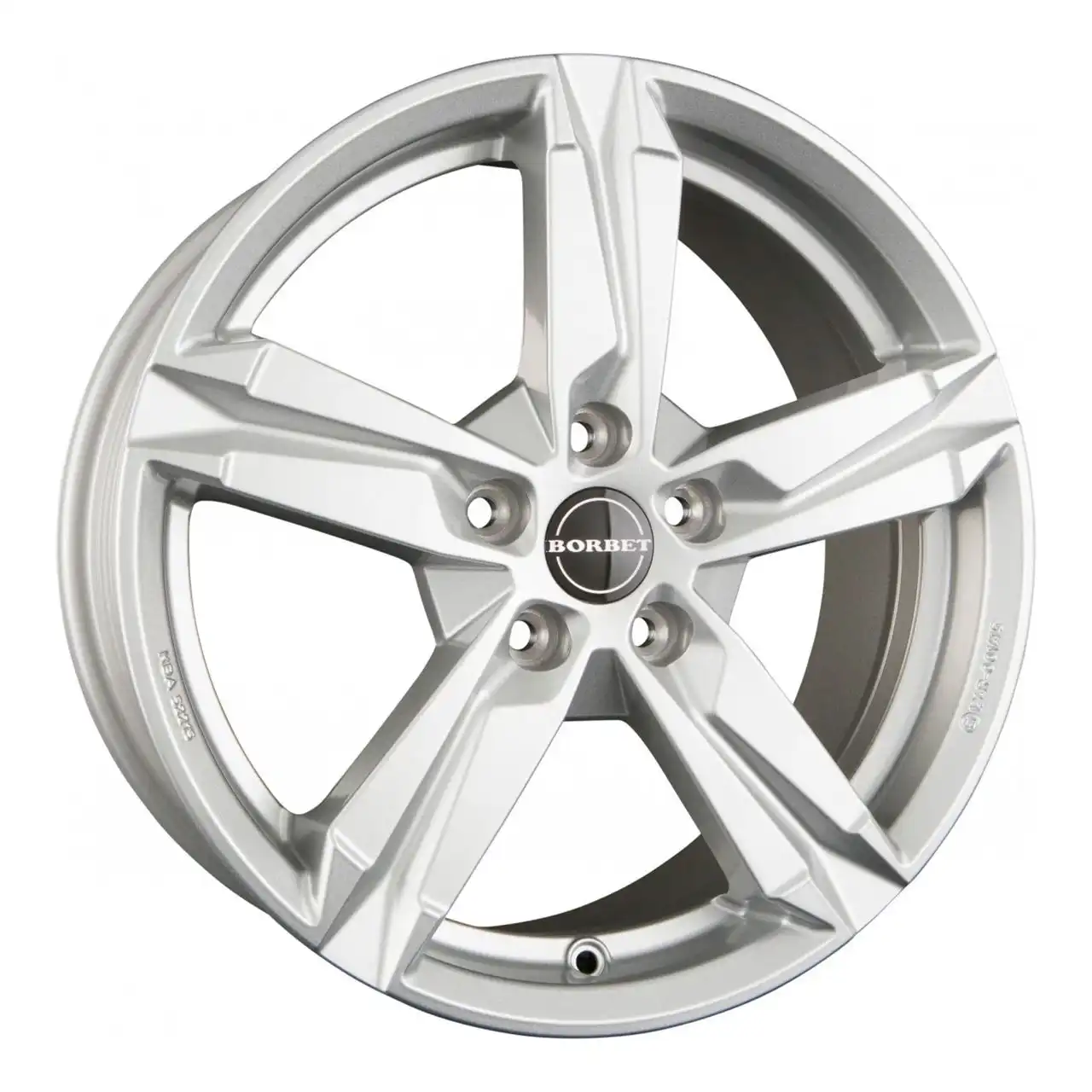 BORBET DESIGN T10 crystal silver 6.5Jx16 5x112 ET42