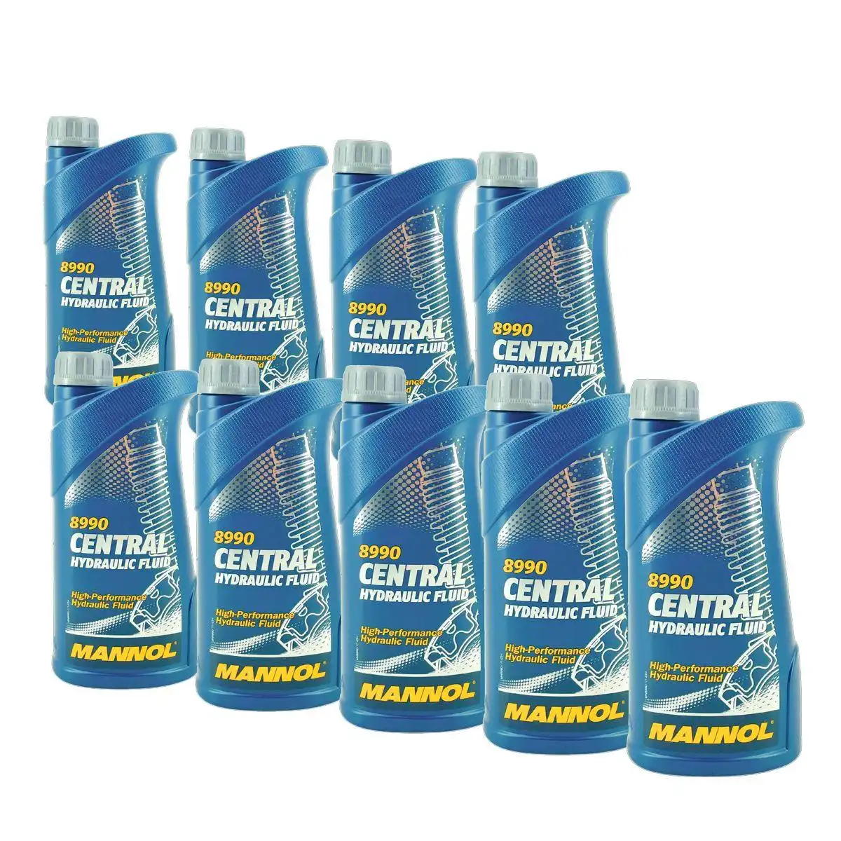 Mannol Central Hydraulic Fluid Hydrauliköl Servolenkungsöl 9x1 Liter