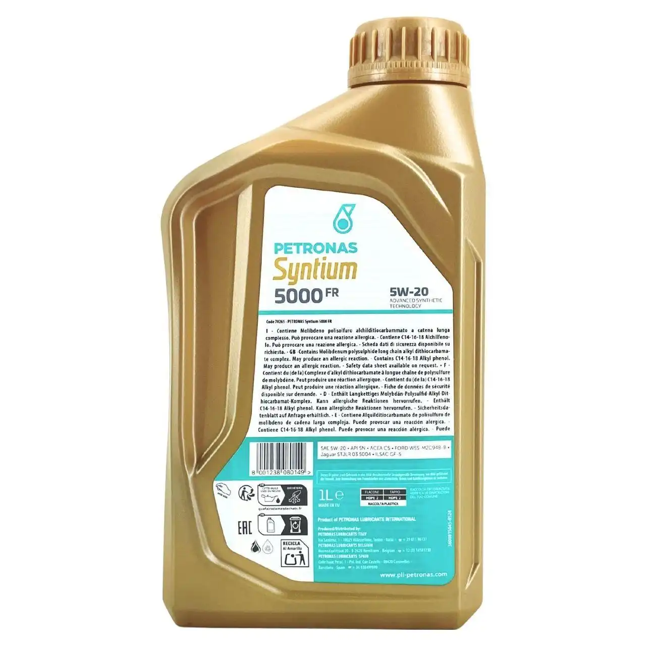 Petronas Syntium 5000 FR 5W-20 SN 1 Liter