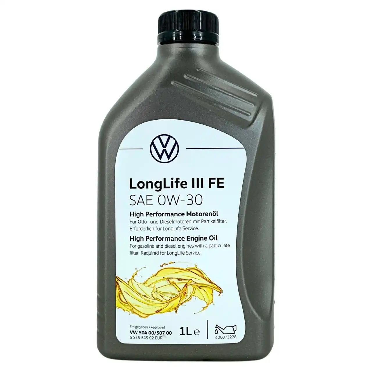 Original VW LongLife III/3 FE SAE 0W-30 504.00 / 507.00 1 Liter