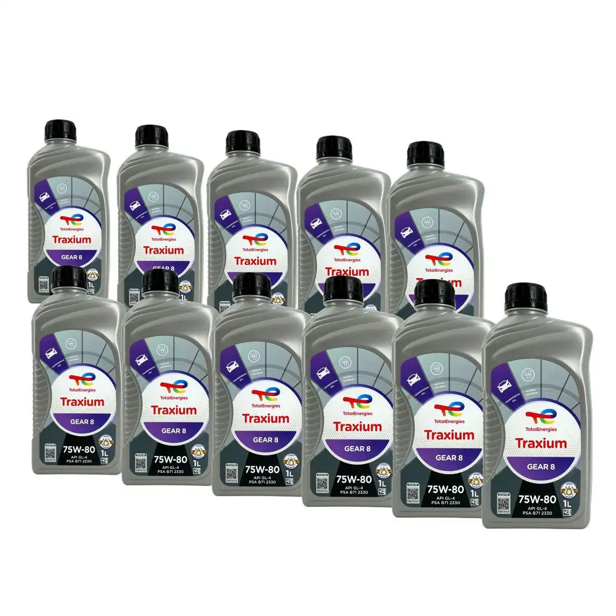 Total Traxium Gear 8 75W-80 11x1 Liter