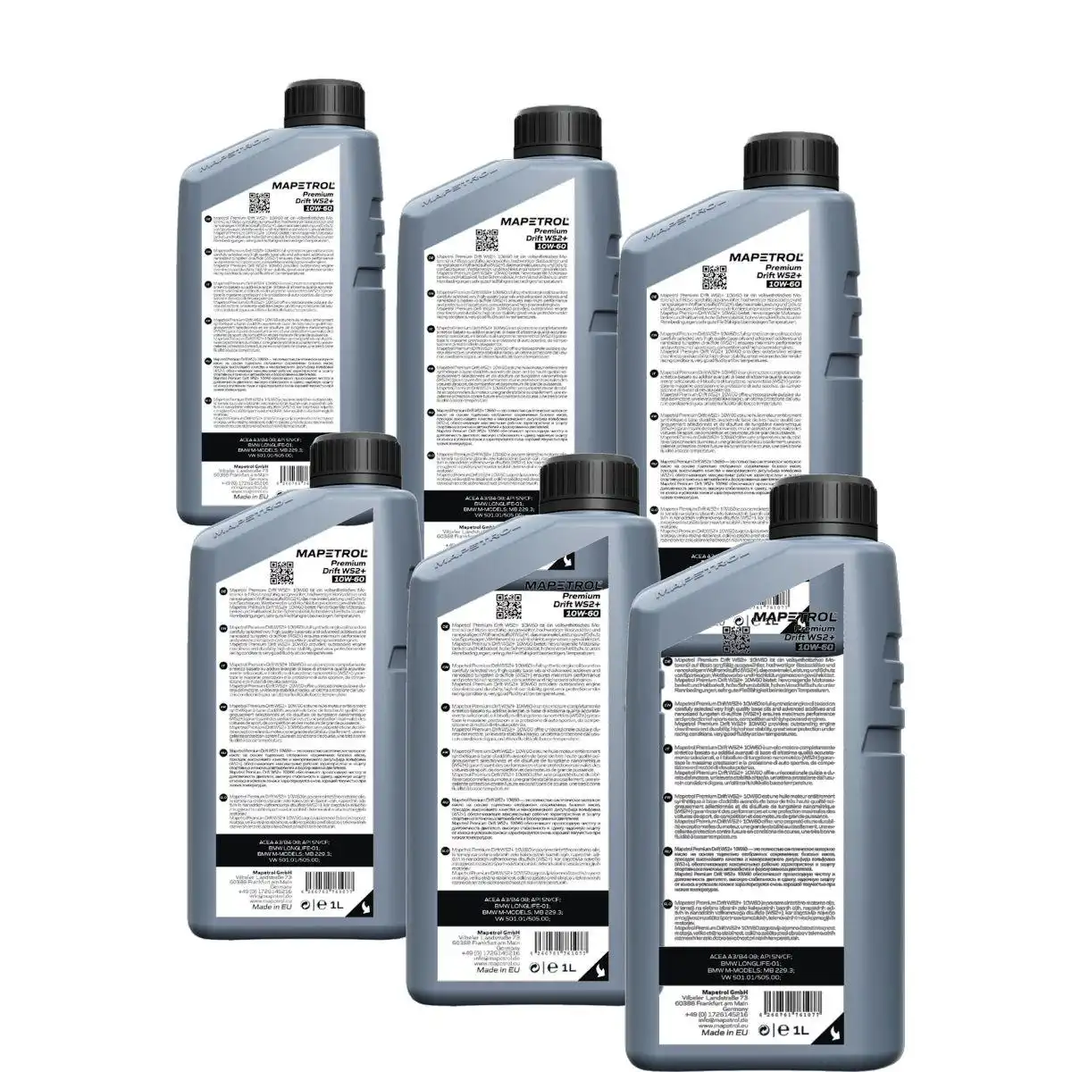 Mapetrol Premium Drift WS2+ 10W-60 6x1 Liter