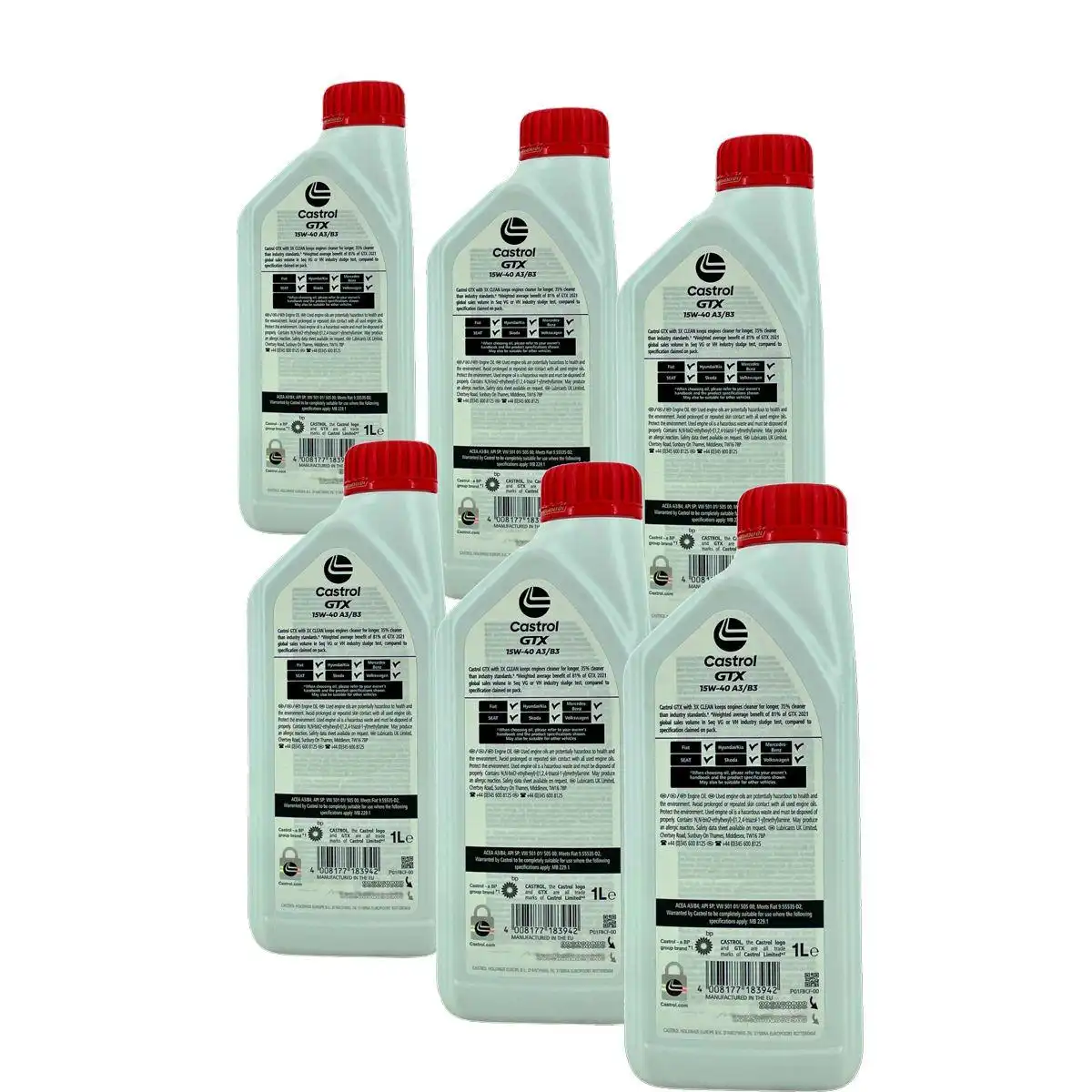 Castrol GTX 15W-40 A3/B3 6x1 Liter