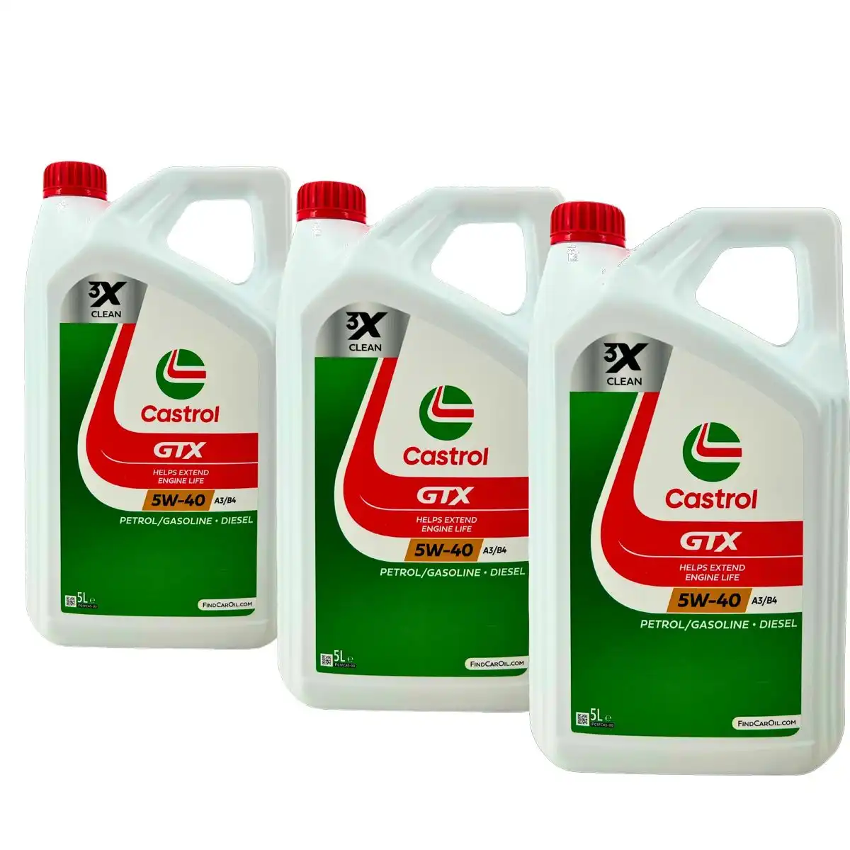 Castrol GTX 5W-40 A3/B4 3x5 Liter