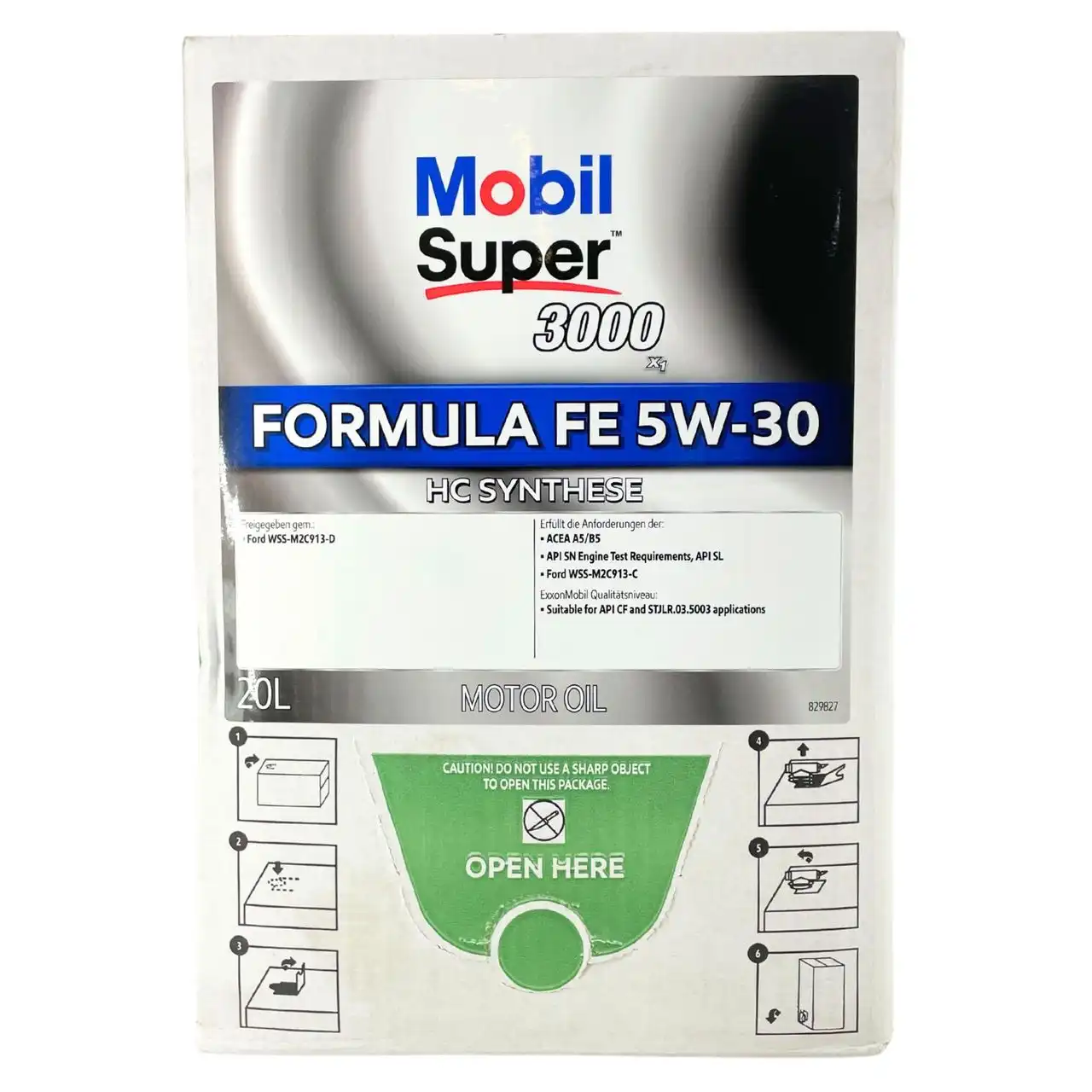 Mobil Super 3000 X1 Formula FE 5W-30 20 Liter BAG-IN Box