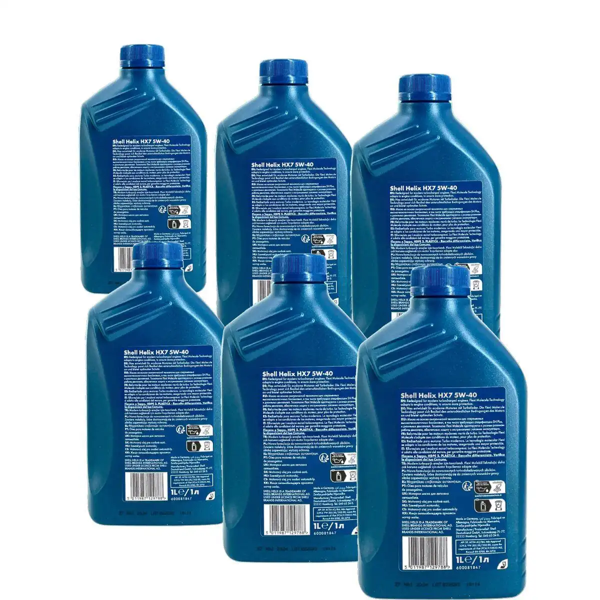 Shell Helix HX7 5W-40 6x1 Liter